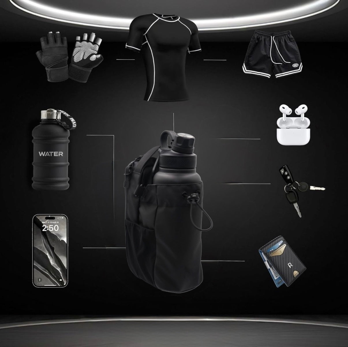 MAGNELOG™ Magnetic Gym Bag